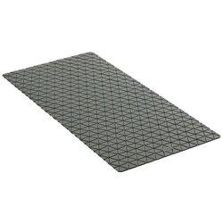 Alfombra baño diamond 72x36 cm gris