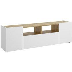 Mueble de tv isola en blanco y nordic 44 x 142 x 35 cm