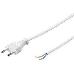 Goobay Cable Alimentación Tipo C CEE7 Macho a Bornes 2x0.75mm 1.5m Blanco