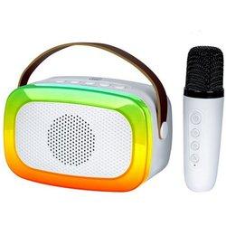 Klack BT-K8 Altavoz Karaoke Portátil Bluetooth 10W Blanco