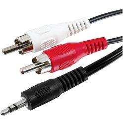 Cable de Audio GOOBAY (Jack 3.5mm - RCA - 10 m - Negro)