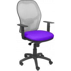 Silla Jorquera malla gris asiento bali lila