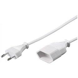 Goobay Cable de Alimentación para Extensión CEE 7/16 5m Blanco