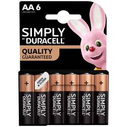 Pack pilas DURACELL Simply x6 AA-LR06