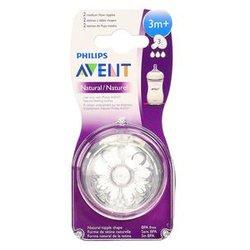 Tetina PHILIPS/AVENT Flujo Medio 3m+ (2 un)