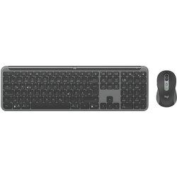 Logitech MK950 Signature for Business teclado Ratón incluido Oficina RF Wireless + Bluetooth QWERTZ Alemán Grafito