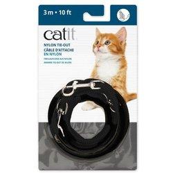 Catit Correa Extra Larga Negra para gatos 3m