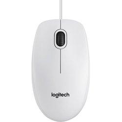 Logitech B100 Ratón Blanco