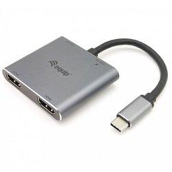 Equip Hub USB-C 4 en 1 Dual HDMI