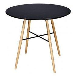 Mesa de comedor MDF redonda negro