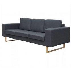 Sofa VIDAXL Gris Tela