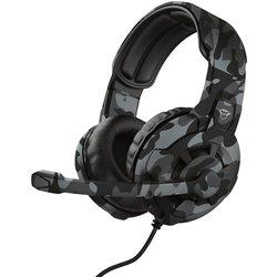 Trust GXT 411K Radius Auriculares Alámbrico Diadema Juego Negro, Gris, Blanco