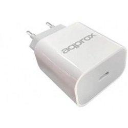 CARGADOR USB CASA APPROX 20W BLANCO