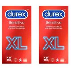 Durex Preservativo Sensitivo XL Duplo 10+10 Condones