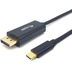 Equip 133428 adaptador de cable de vídeo 3 m USB Tipo C DisplayPort Gris