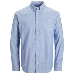 Camisa JACK & JONES Algodón Hombre (M - Azul)