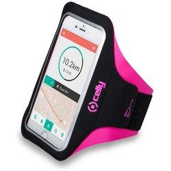 Celly Arm Band Brazalete Rosa para Smartphone hasta 6.5"