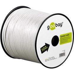 Cable Audio GOOBAY (100 m - Blanco)