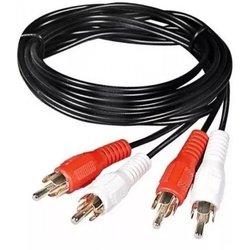 cable audio 2 rca macho a 2 rca macho 2.5m