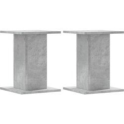 Conjunto 2 Soporte De Altavoces VIDAXL Gris Madera contrachapada