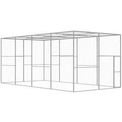 Jaula para gatos 6x3x2,5 m en acero galvanizado