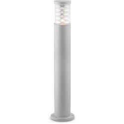 Tronco - 1 Bolardo alto de exterior ligero gris IP44, E27 - Ideal Lux