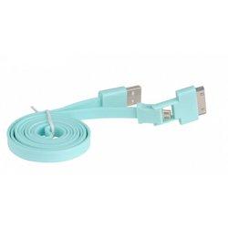 3GO C116 cable USB USB A Micro-USB B Turquesa