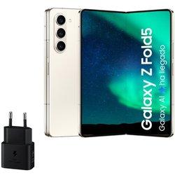 Samsung Galaxy Z Fold5 12/256GB Crema + Cargador de Pared 25W