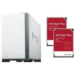 Synology DiskStation DS223j NAS + 2x Discos Duros 12TB WD Red Plus