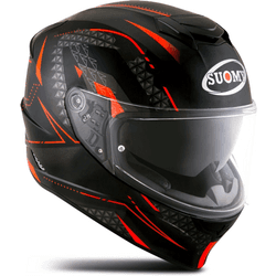 Suomy Stellar Shade Casco - Negro Rojo (XL)