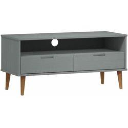 Mueble De Tv VIDAXL Gris Madera (106x40x49 )