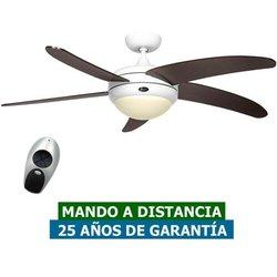 Ventilador De Techo Con Luz Casafan 9513295 Elica 132 We-wn Wengué/ Blanco