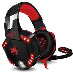 Klack Auriculares Gaming LED para PS4/PC/Xbox Rojo