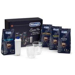 De'Longhi Pack Essential de granos de café De'Longhi 4x250g dosvasos Cappuccino y filtro de agua DLSC317