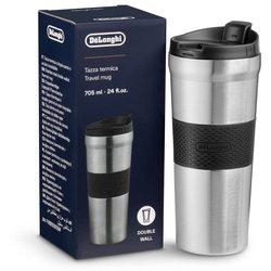 De'Longhi Taza de viaje de acero inoxidable de doble pared 705 ml DLSC083