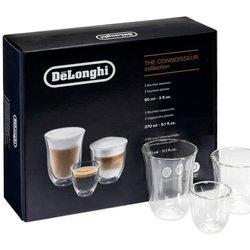 De'Longhi La colección "connoisseur" juego de 2 vasos de doble pared espresso 2 cappuccino 2 lattemacchiato DLSC302