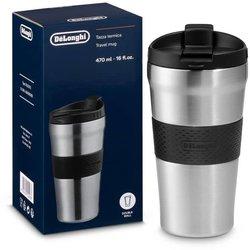 De'Longhi Taza de viaje de acero inoxidable de doble pared 470 ml DLSC073