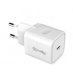 CARGADOR USB-C CELLY 20W WHITE