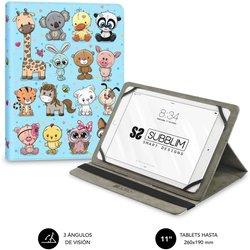 FUNDA TABLET SUBBLIM TRENDY CASE 11 ANIMALS