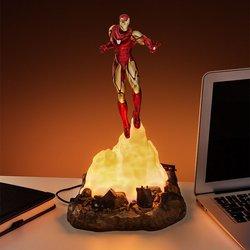 Lámpara diorama iron man volando 18 cm