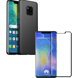 Kit Carcasa y Protector Cristal 5D Huawei Mate 20 Pro SlimShield Negro