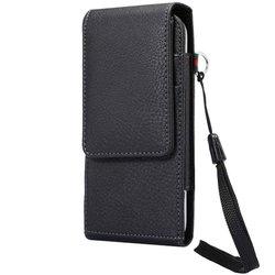 DFV mobile - Funda Cinturon con Tarjetero y Clip Giratorio 360 Piel Sintetica Premium para VSmart Live 4 (2020) - Negra