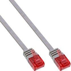 InLine Flat patch cord UTP Cat.6 10m Grey cable de red Gris Cat6 U/UTP (UTP)