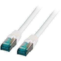 Efb rj45 cable de red s/ftp, cat.6a, lszh, 0,25m, blanco