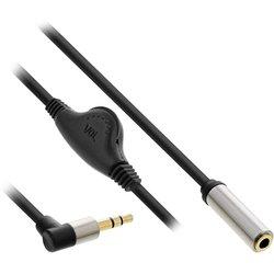 InLine 99253C cable de audio 0,25 m 3,5mm Negro