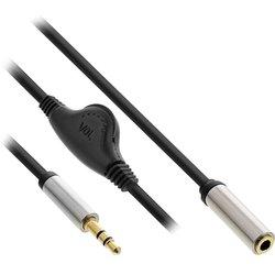 InLine 99253B cable de audio 0,25 m 3,5mm Negro