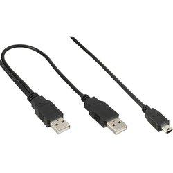 Cable USB INLINE (USB - 1.5 m - Negro)