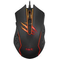 Ratón Gaming HAVIT MS1027-FL (2400 dpi - Negro)