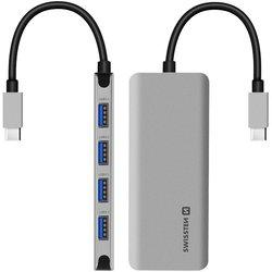 HUB SWISSTEN USB-C 4 EM 1