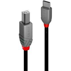 Lindy 36943 cable USB 3 m USB 2.0 USB C USB B Negro